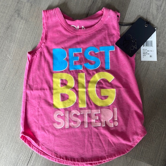 Best big sister sleeveless top - Picture 1 of 1